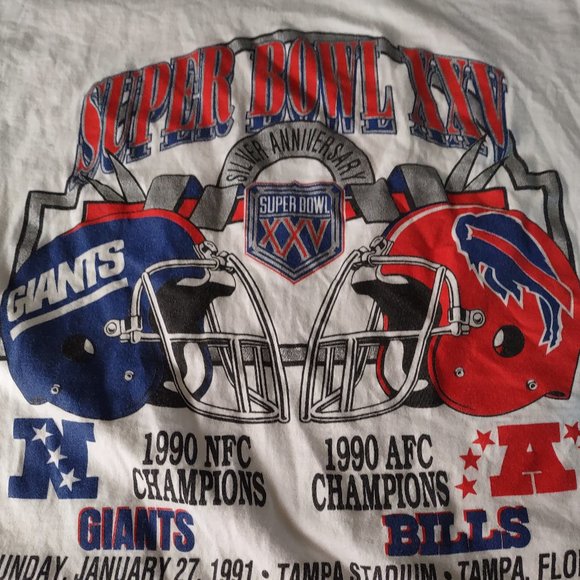 TEAM EDITION APPAREL MENS T-SHIRT ONE SIZE FITS SUPER BOWL XXV - Picture 6 of 9